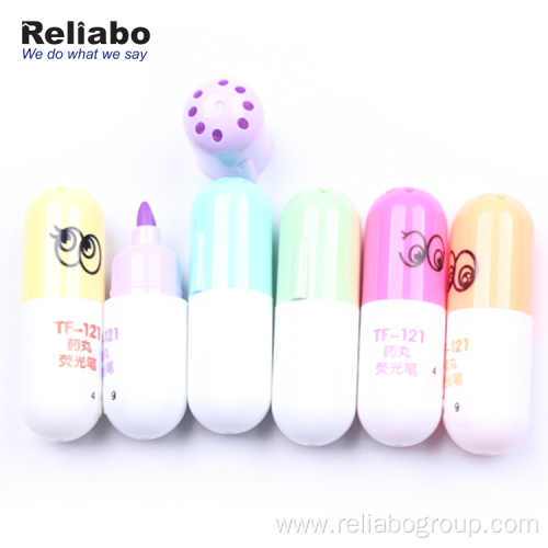 Students Korean Style Cute Mini Highlighters Pen